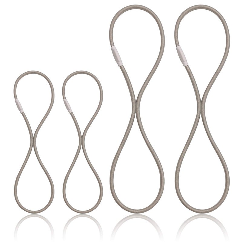 Boseen Universal Elastic Bands Replacement, Anti-Aging Rubber Ring for Microphone Shock Mount Holder Clamp Clip, Set of 4 (Gray) - Image 1